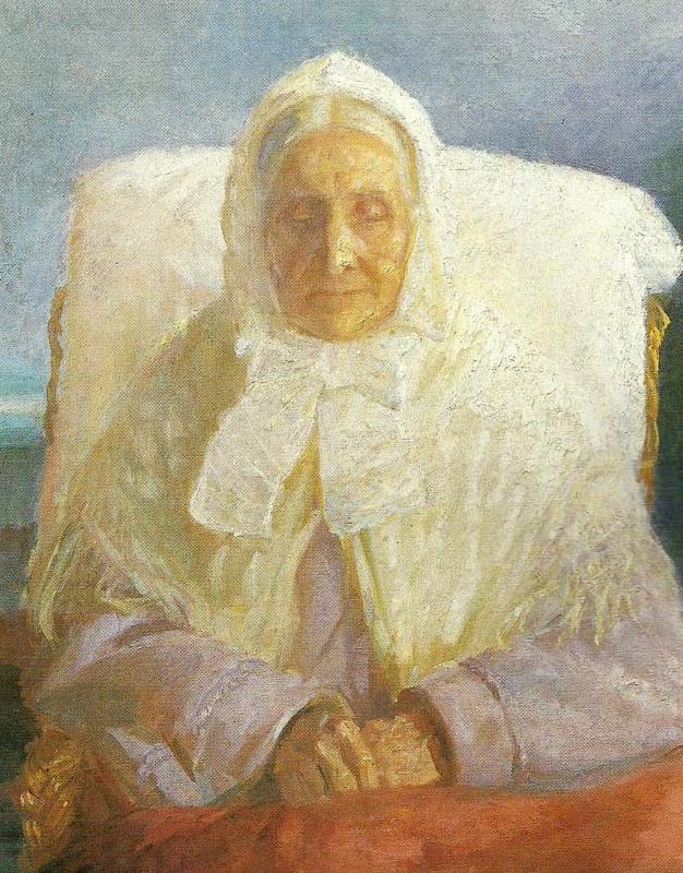 Anna Ancher fru anna hedvig brondum china oil painting image